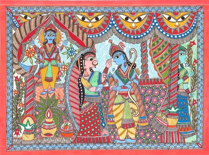 Vivah Madhubani Painting