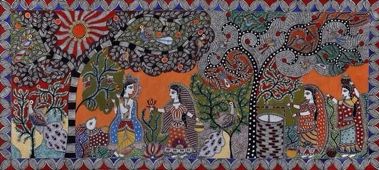 Sita ~ Ram Madhubani Painting