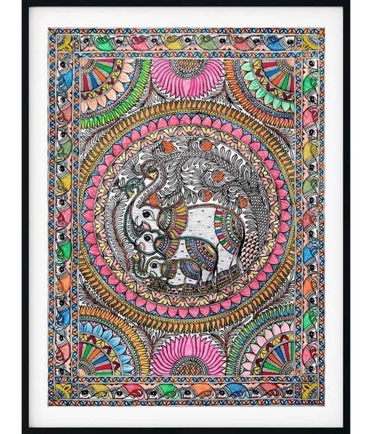 Gajraj -1 Madhubani Painting