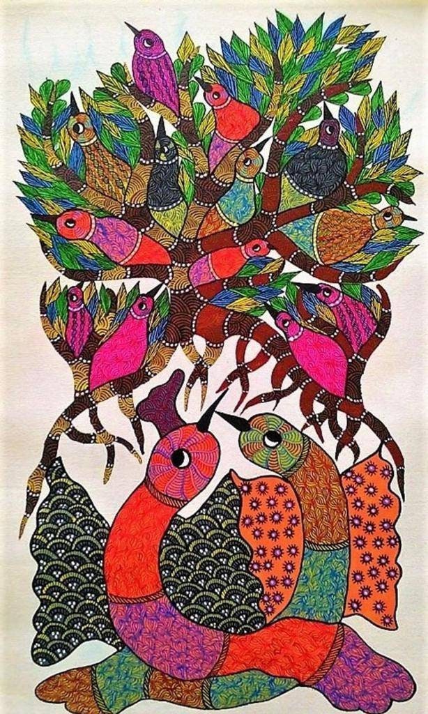 Gond Art- Vibrant colours