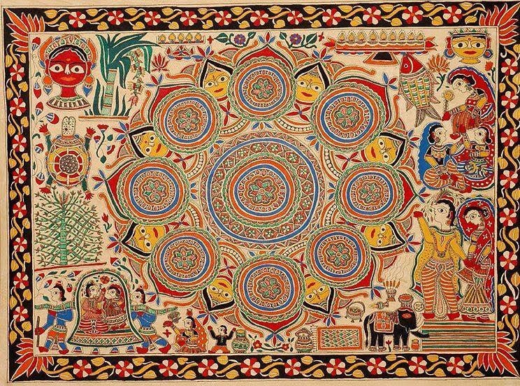 KOHBAR MADHUBANI PAINTING